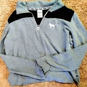VS Pink sweatshirt 1/3 zip